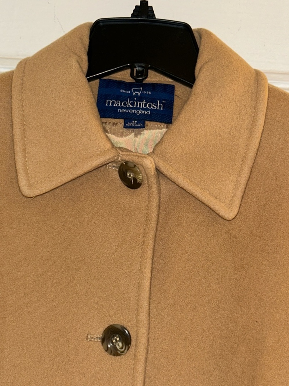 Mackintosh Women's Camel Wool Pea Coat
